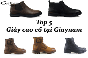 Top 5 giày cao cổ tại Giaynam